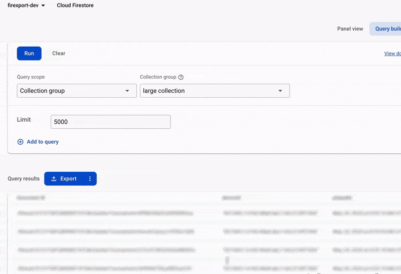 scrape query results